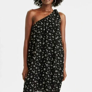 American eagle one shoulder ditsy floral dress M